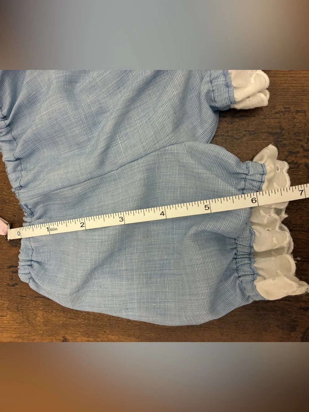 Vintage Blue Two Piece Baby Doll Outfit